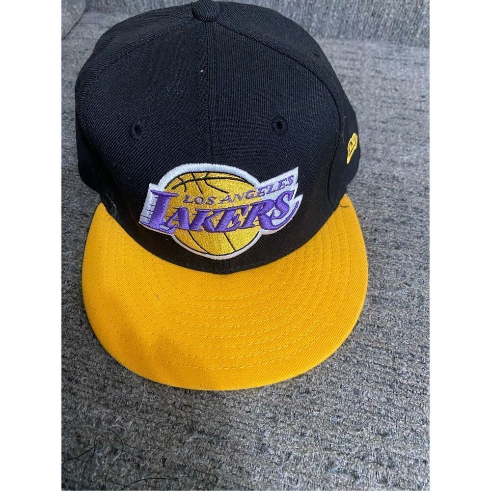 Los Angeles Lakers Fitted Cap Hat New Era 59Fifty Hardwood Classics Size 7 1/2